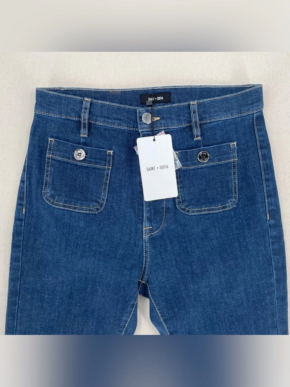 Saint and Sofia Bowie Stretch Flare Jeans
